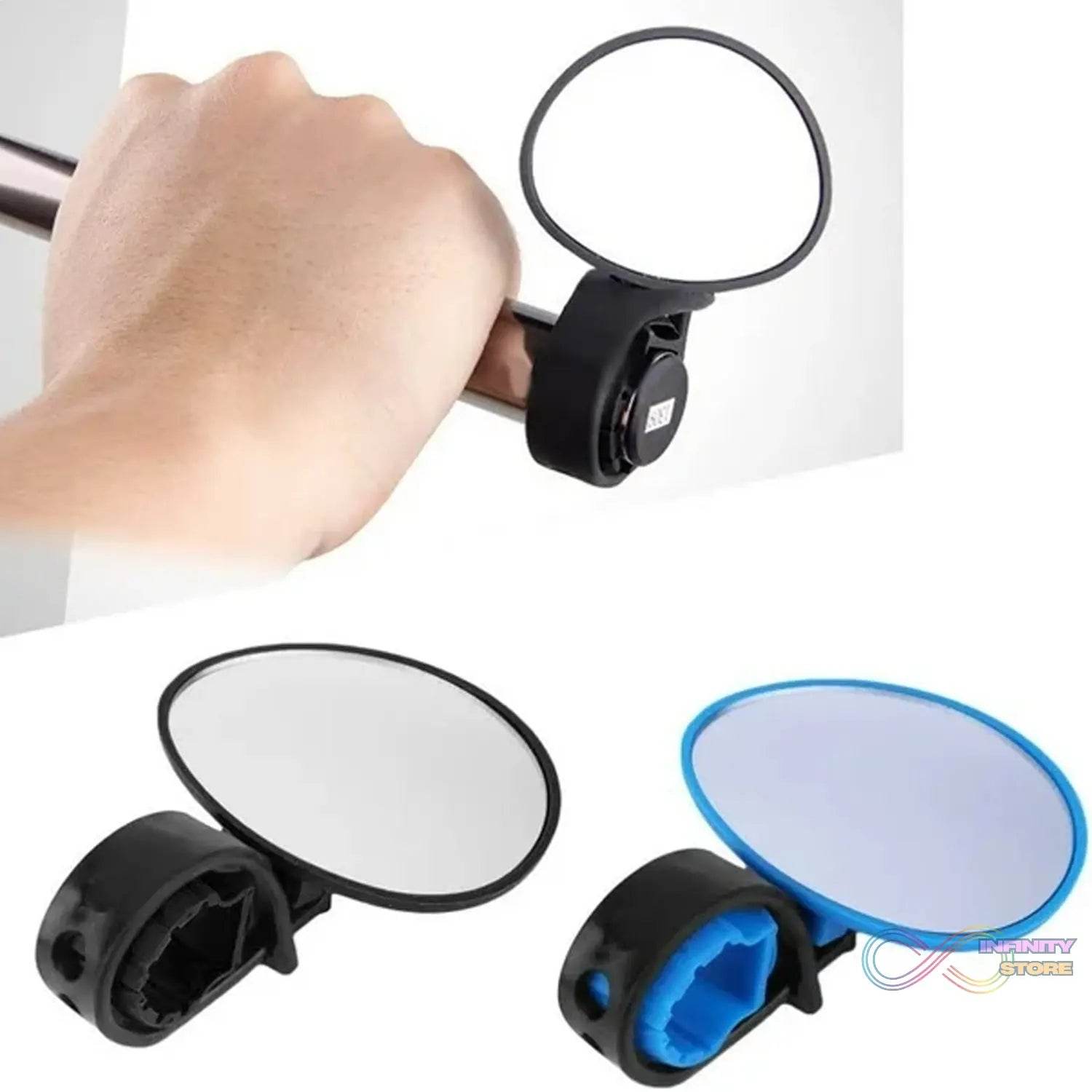 Bicycle 360 rotation Cycling Mirror Handlebar Rearview Mirror (1 Pc) - infinityexculsivestore.com