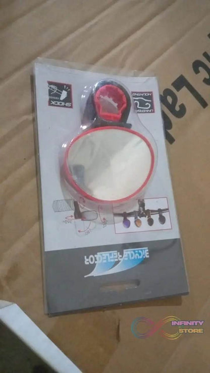 Bicycle 360 rotation Cycling Mirror Handlebar Rearview Mirror (1 Pc) - infinityexculsivestore.com