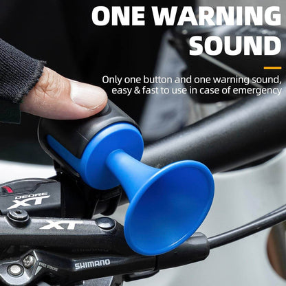 Bicycle Air Horn Loud - 120dB 1 Sound Mode Electronic Bicycle Bell,Super Electric Horn with Long Standby Button Battery Operated/IPX4 Waterproof Loud Bell for Adults - infinityexculsivestore.com