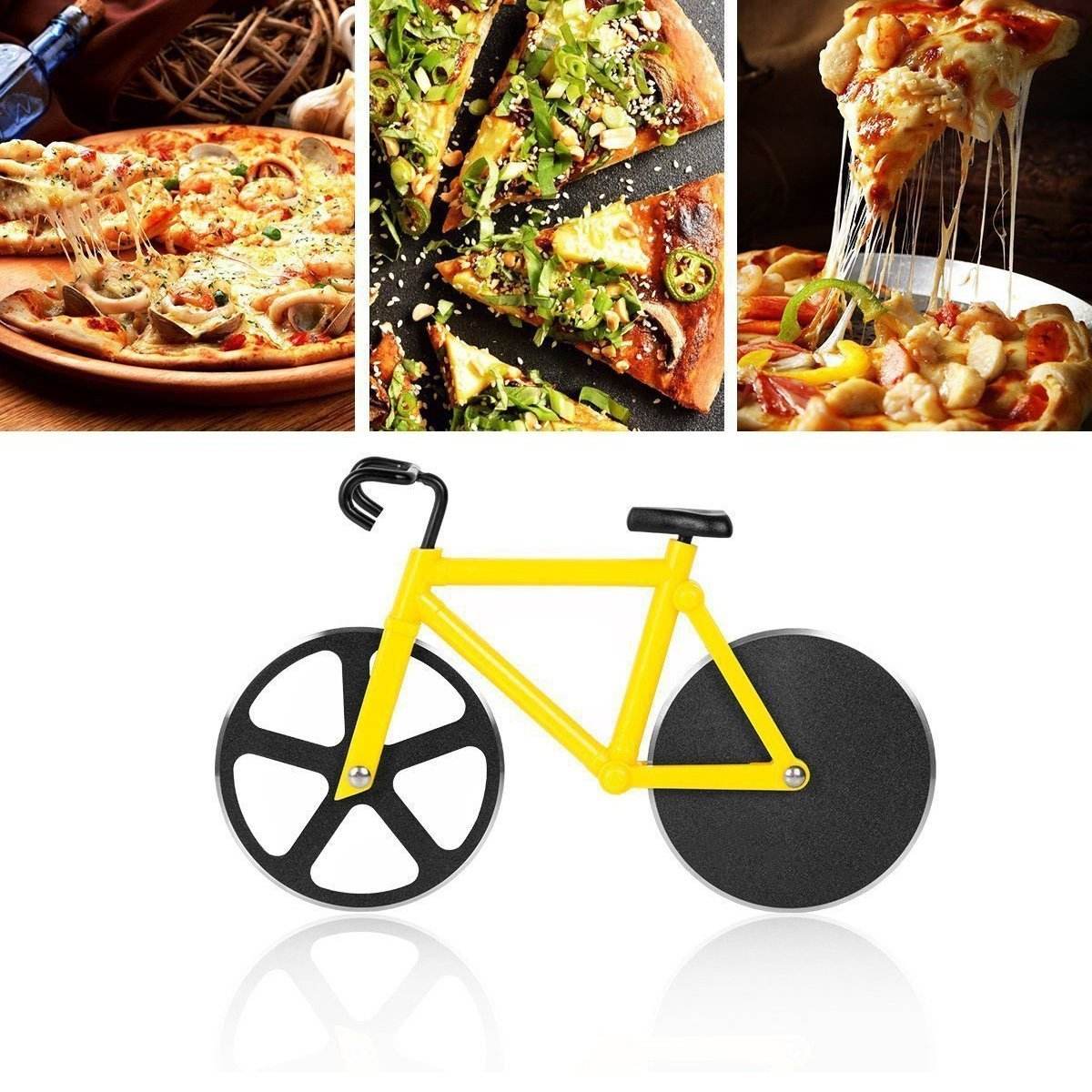 Bicycle Pizza Cutter (1 Pc): Stainless Steel, Unbreakable Handle - infinityexculsivestore.com