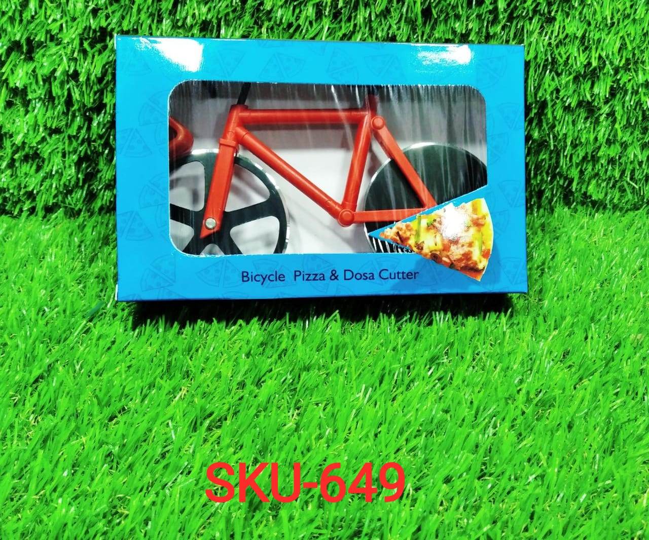Bicycle Pizza Cutter (1 Pc): Stainless Steel, Unbreakable Handle - infinityexculsivestore.com