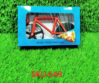 Bicycle Pizza Cutter (1 Pc): Stainless Steel, Unbreakable Handle - infinityexculsivestore.com