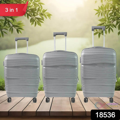 Big 3 in 1 Luggage with Wheels Travel suitcases Set (3 Pcs Set / Different Size) - infinityexculsivestore.com