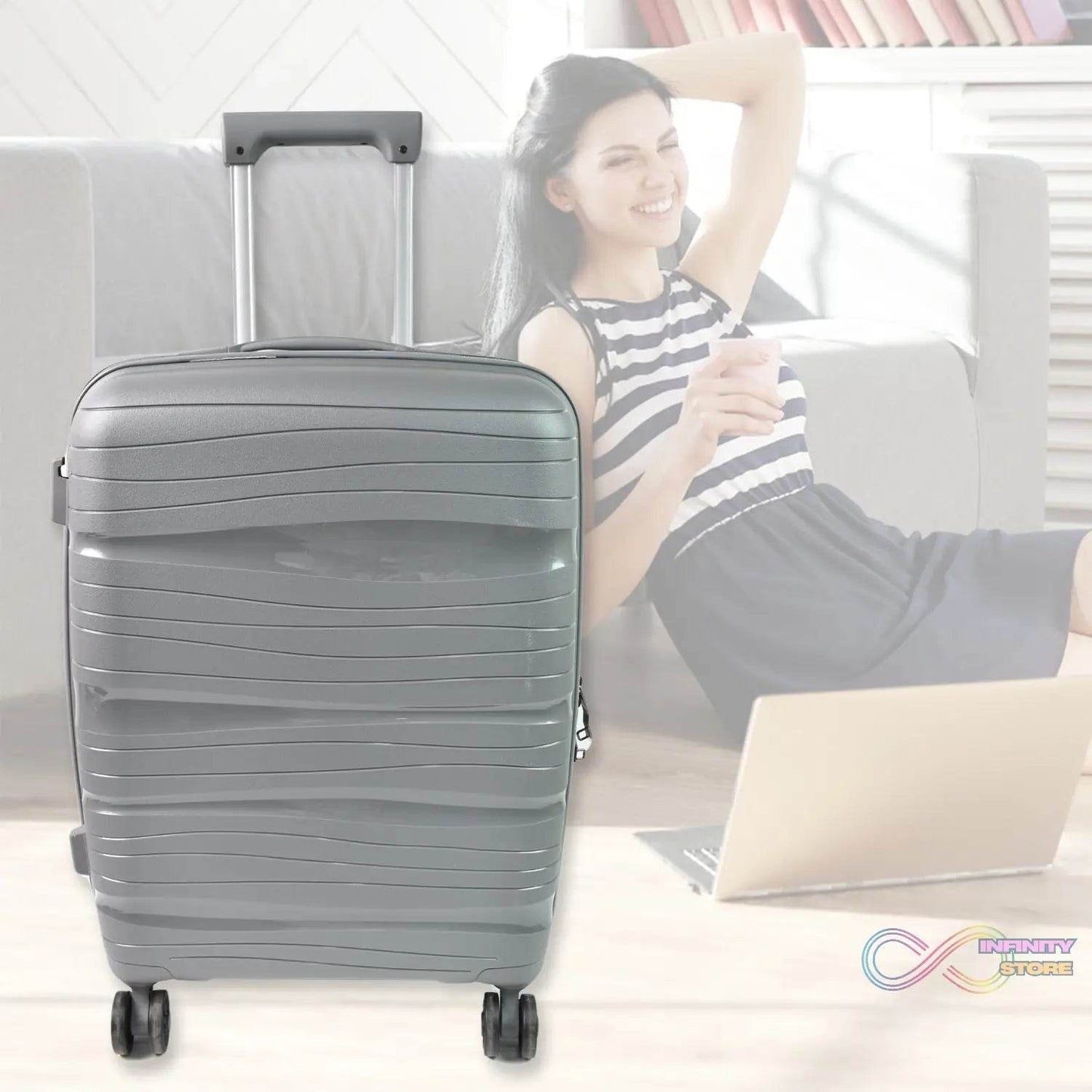 Big 3 in 1 Luggage with Wheels Travel suitcases Set (3 Pcs Set / Different Size) - infinityexculsivestore.com