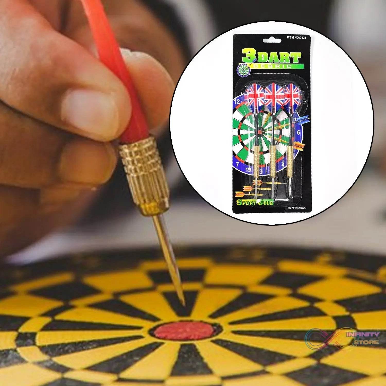 Big 3pcs Dart for Dart Board for Adult Indoor and Outdoor Game for Kids with 3 Darts - infinityexculsivestore.com