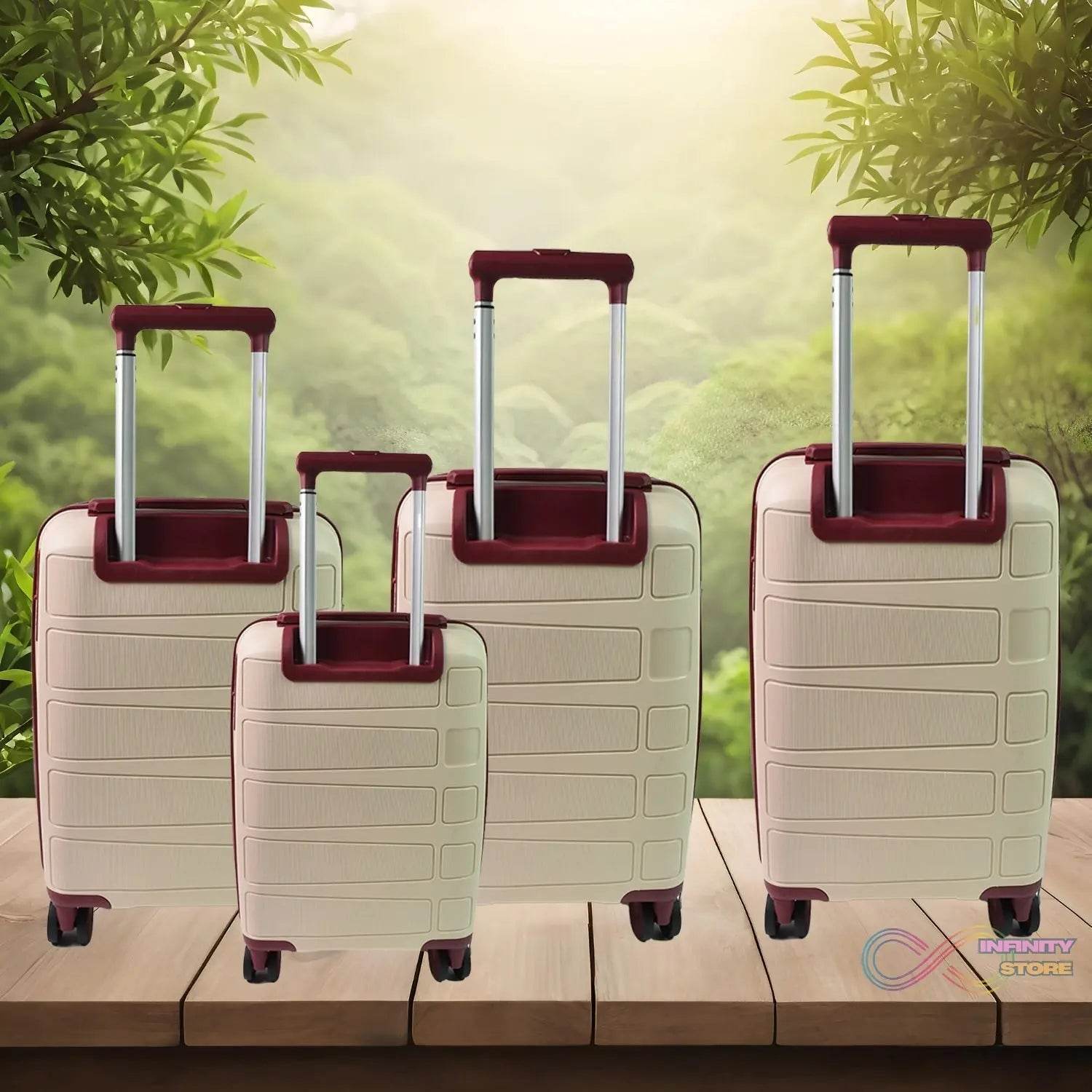 Big 4 in 1 Luggage with Wheels Travel suitcases Set (4 Pcs Set / Different Size) - infinityexculsivestore.com