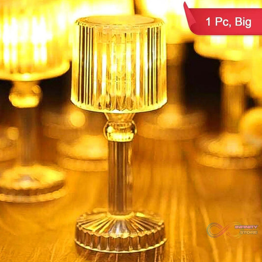 Big Acrylic LED Desk Lamps Table Lamp Portable Crystal (1 Pc / Big) - infinityexculsivestore.com