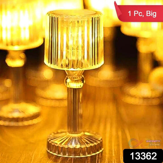 Big Acrylic LED Desk Lamps Table Lamp Portable Crystal (1 Pc / Big) - infinityexculsivestore.com