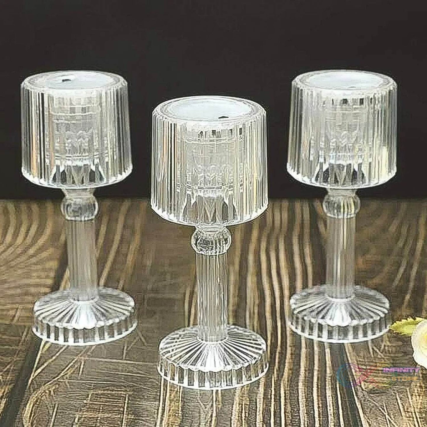 Big Acrylic LED Desk Lamps Table Lamp Portable Crystal (1 Pc / Big) - infinityexculsivestore.com