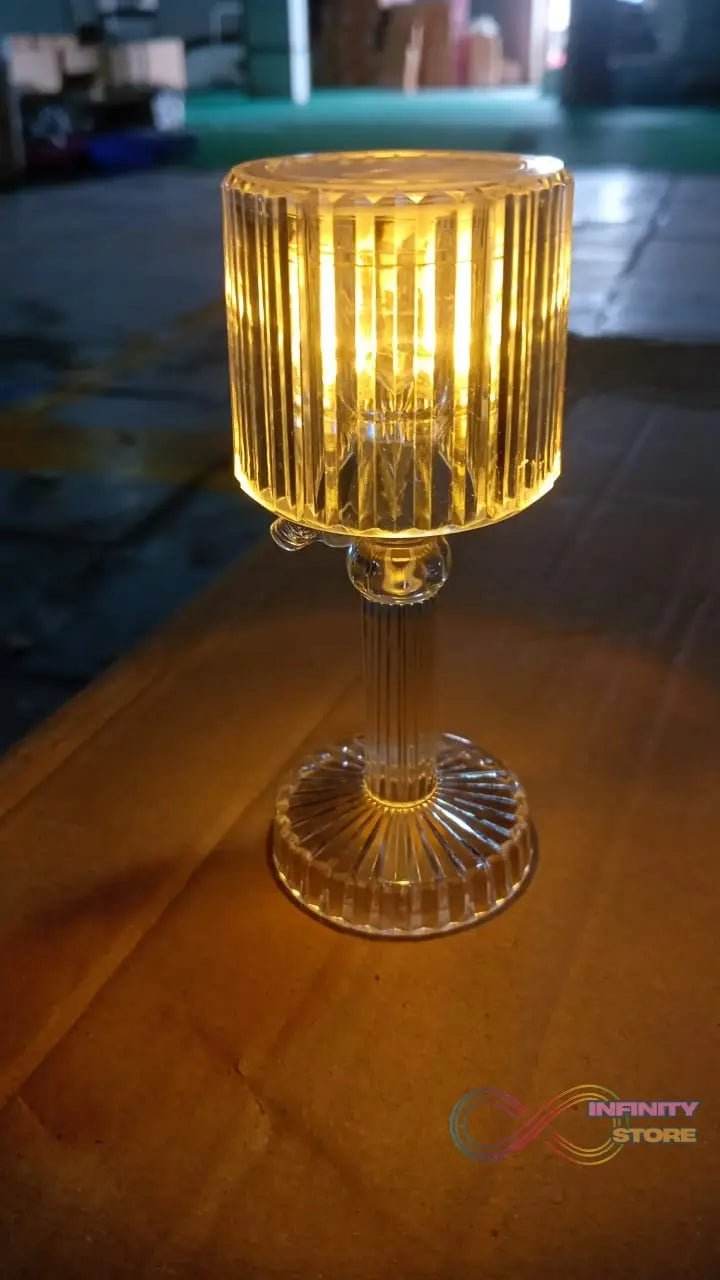 Big Acrylic LED Desk Lamps Table Lamp Portable Crystal (1 Pc / Big) - infinityexculsivestore.com