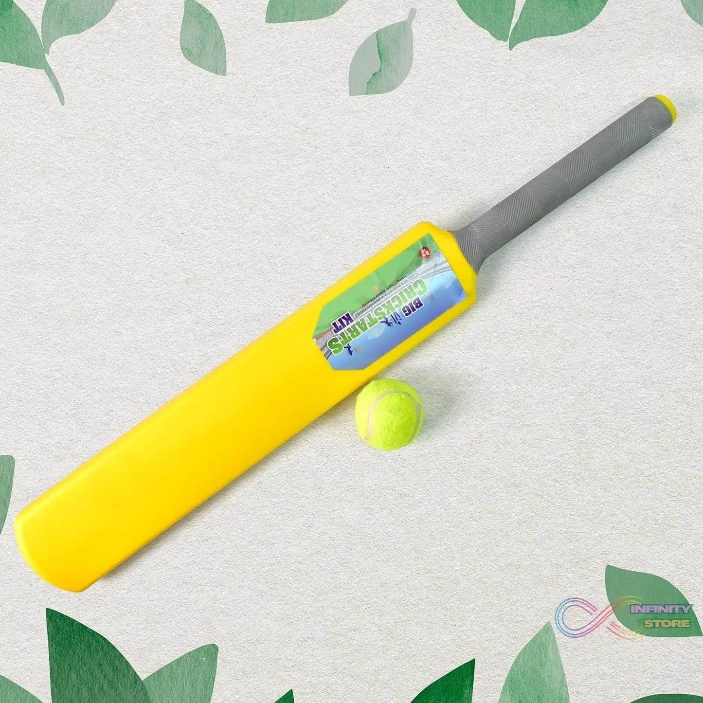 Big Cricket Kit, Cricket Set with 1 Cricket Bat, 1 Rubber Ball, Bails, 3 Stumps with Stand Base - infinityexculsivestore.com
