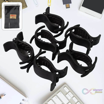 Big Hair Clips for Girls Kids Hair Accessories (6 Pcs Set / Black) - infinityexculsivestore.com