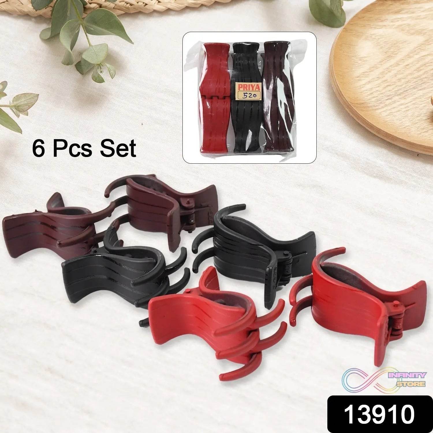 Big Hair Clips for Girls Kids Hair Accessories (6 Pcs Set / Multi Color) - infinityexculsivestore.com