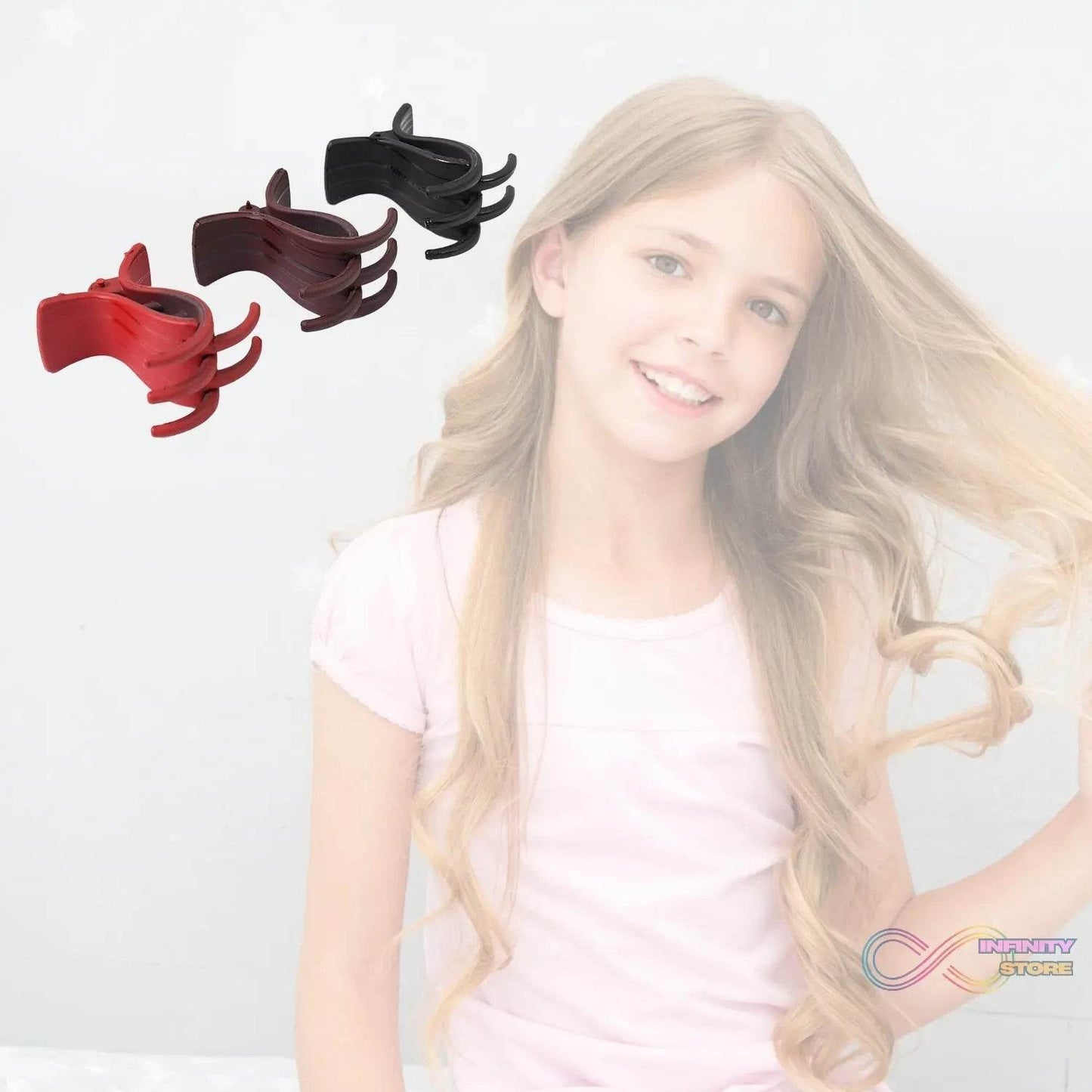 Big Hair Clips for Girls Kids Hair Accessories (6 Pcs Set / Multi Color) - infinityexculsivestore.com