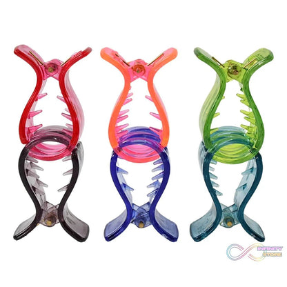 Big Hair Clips for Girls Kids Hair Accessories (6 Pcs Set / Transparent) - infinityexculsivestore.com