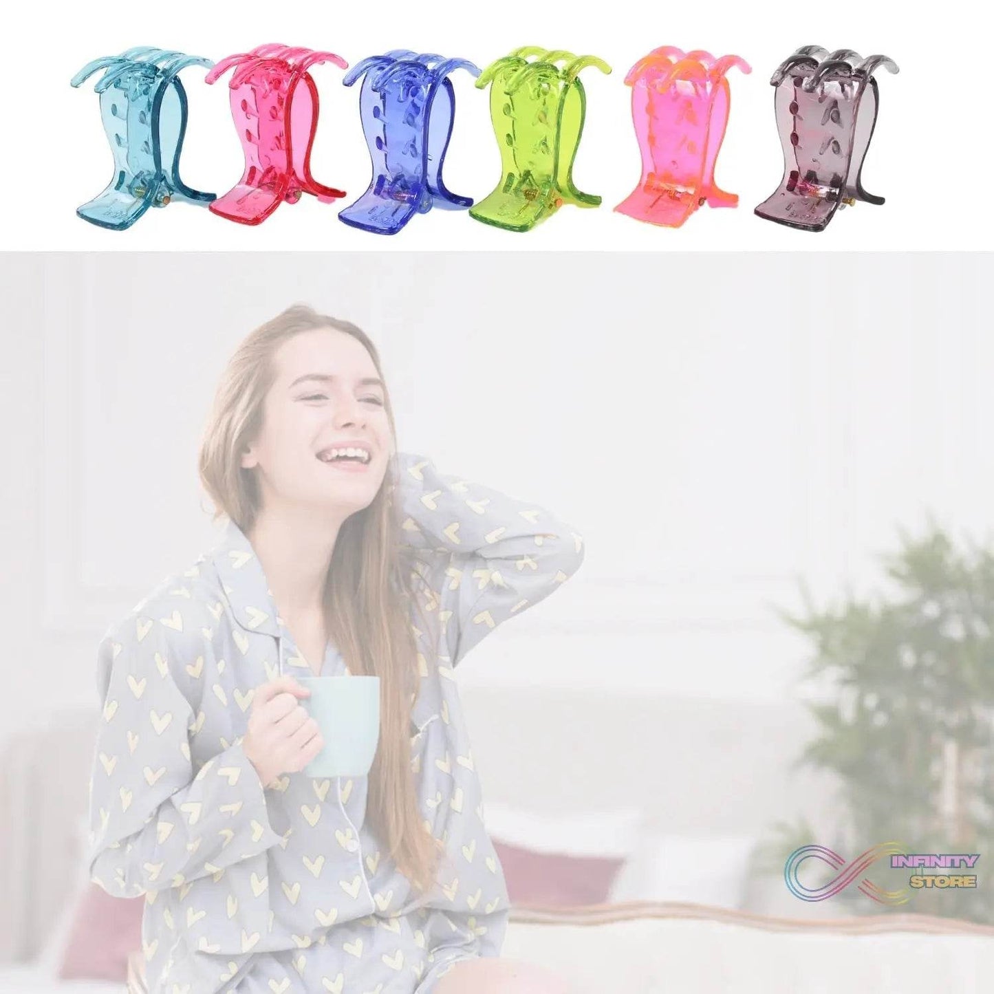 Big Hair Clips for Girls Kids Hair Accessories (6 Pcs Set / Transparent) - infinityexculsivestore.com