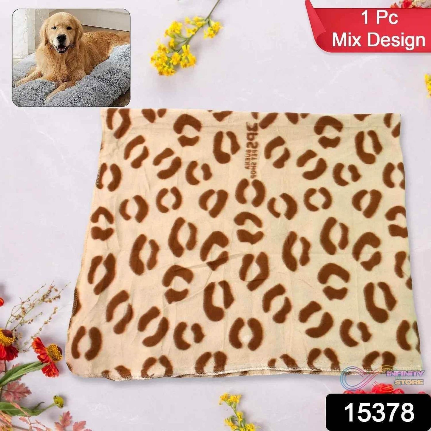 Big Pet Soft Blanket / Towel, Warm Sleep Mat (1 Pc / Mix Color & Design & Size) - infinityexculsivestore.com