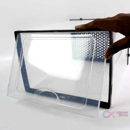 Big Plastic Stackable Shoe Storage Box (1 Pc / 37x27x19 Cm) - infinityexculsivestore.com