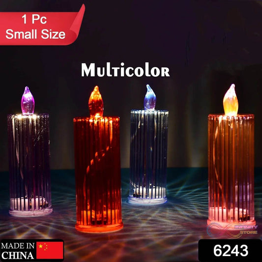 Big Simple Candles for Home Decoration, Crystal Candle Lights (Multicolor) - infinityexculsivestore.com