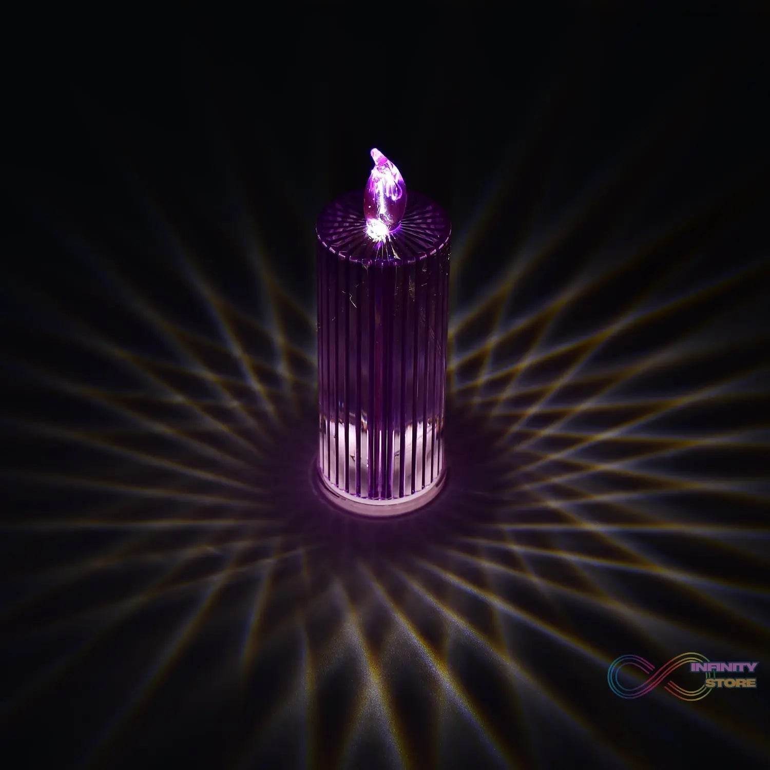 Big Simple Candles for Home Decoration, Crystal Candle Lights (Multicolor) - infinityexculsivestore.com