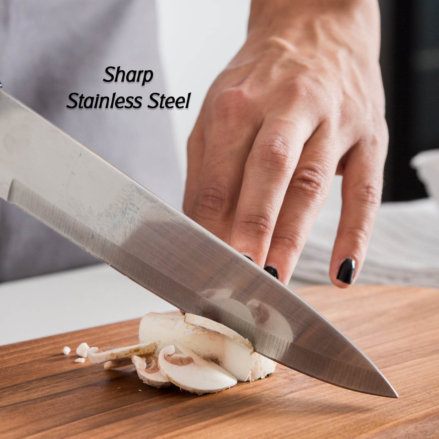 Big Size Professional Sharp Durable Quality Pack of 5 Kitchen Knives Set Basic Kitchen Tools-Stainless Steel Kitchen Gadgets (5 Pc Set) - infinityexculsivestore.com