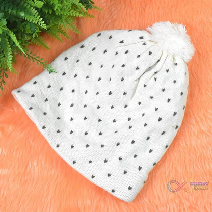 Big Soft Winter Cap, Woolen Inside Fur Beanie Cap (1 Pc / Mix Design & Color) - infinityexculsivestore.com