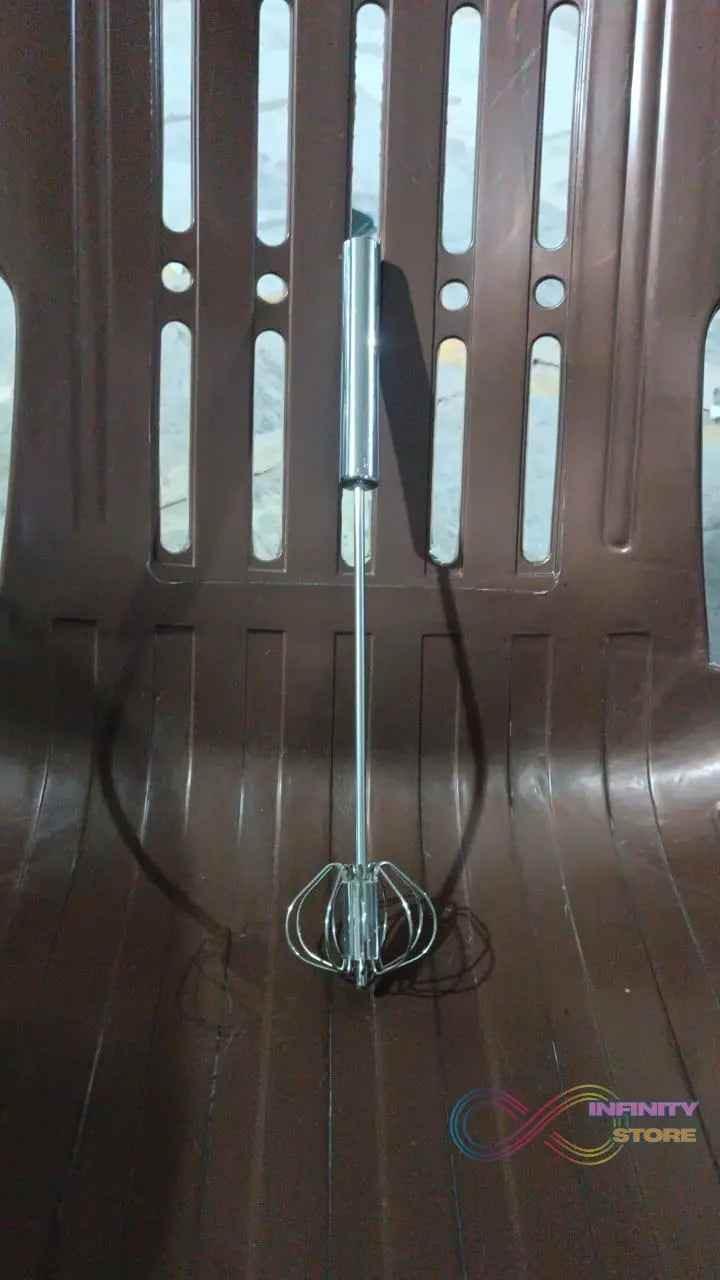 Big Stainless Steel Egg Whisk, Hand Push Rotary Whisk Blender (1 Pc / 35 Cm) - infinityexculsivestore.com