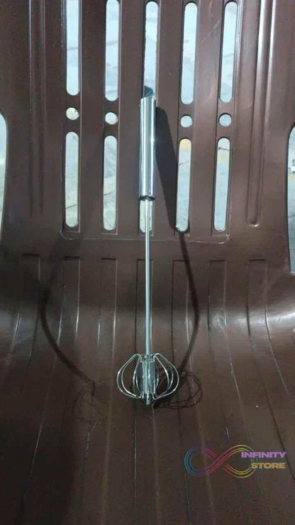 Big Stainless Steel Egg Whisk, Hand Push Rotary Whisk Blender (1 Pc / 35 Cm) - infinityexculsivestore.com