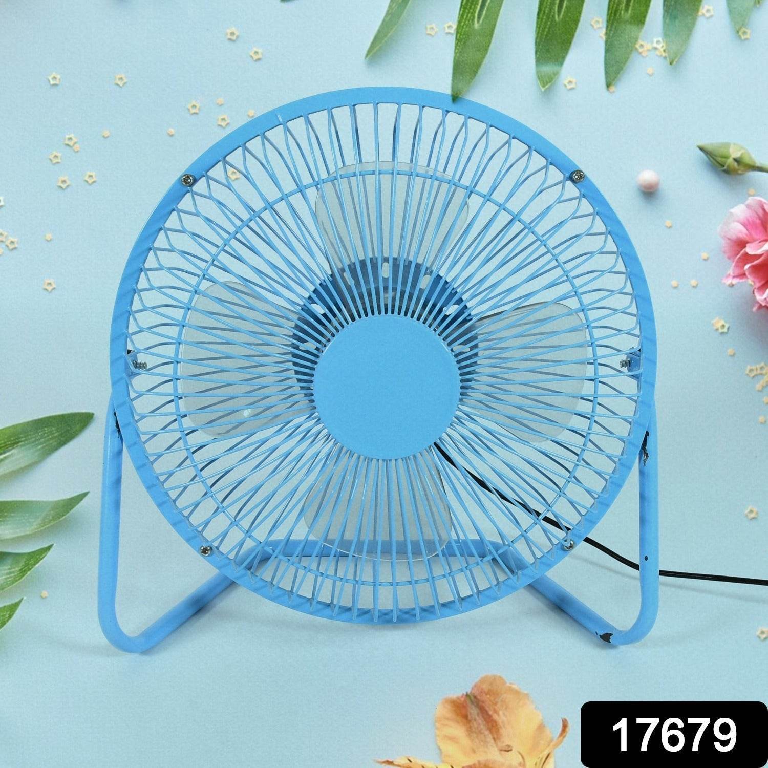 Big USB Table Desk Personal Metal Electronic Fan, Compatible with Computers, Laptops, Student Dormitory, Suitable For Office, School Use (1 Pc) - infinityexculsivestore.com