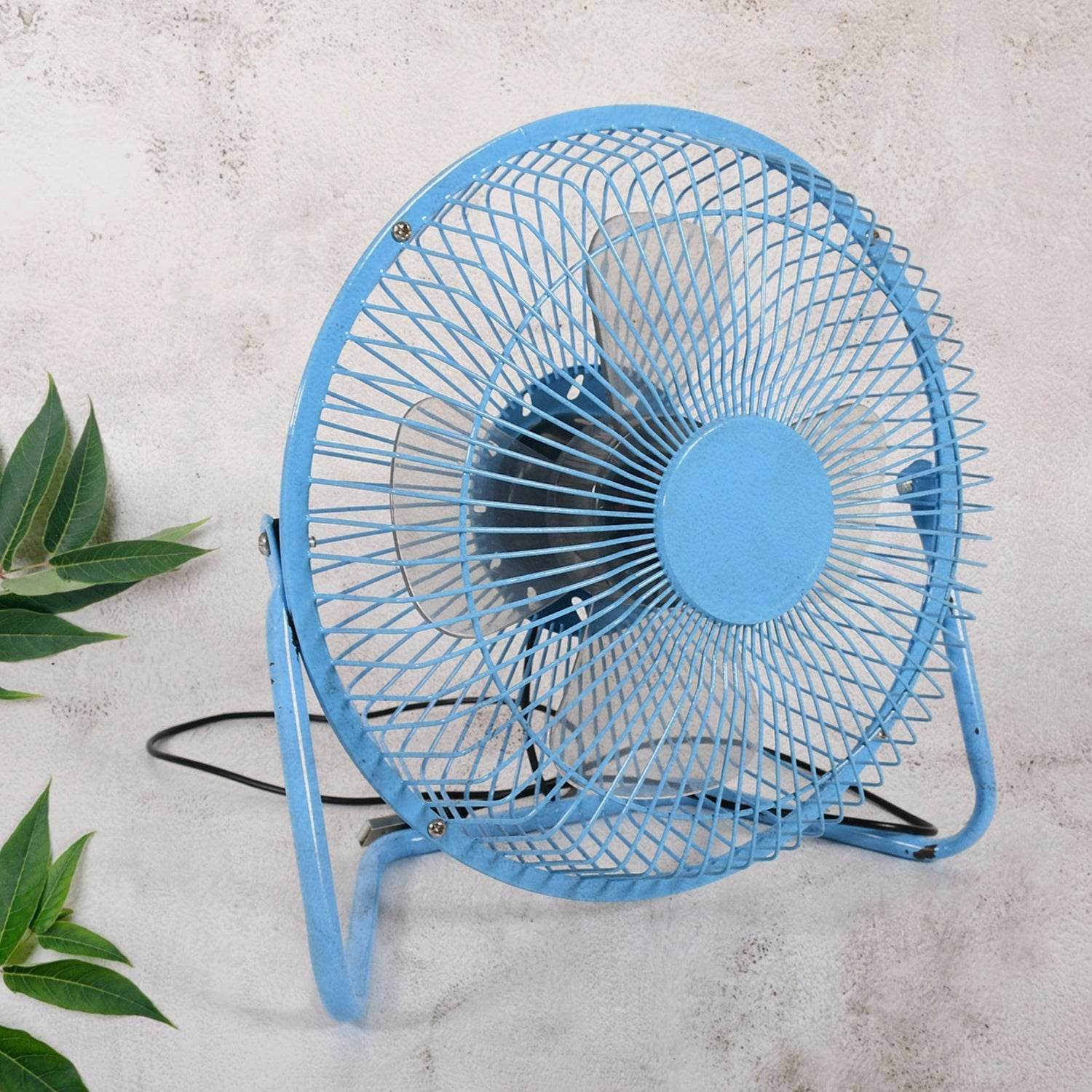 Big USB Table Desk Personal Metal Electronic Fan, Compatible with Computers, Laptops, Student Dormitory, Suitable For Office, School Use (1 Pc) - infinityexculsivestore.com