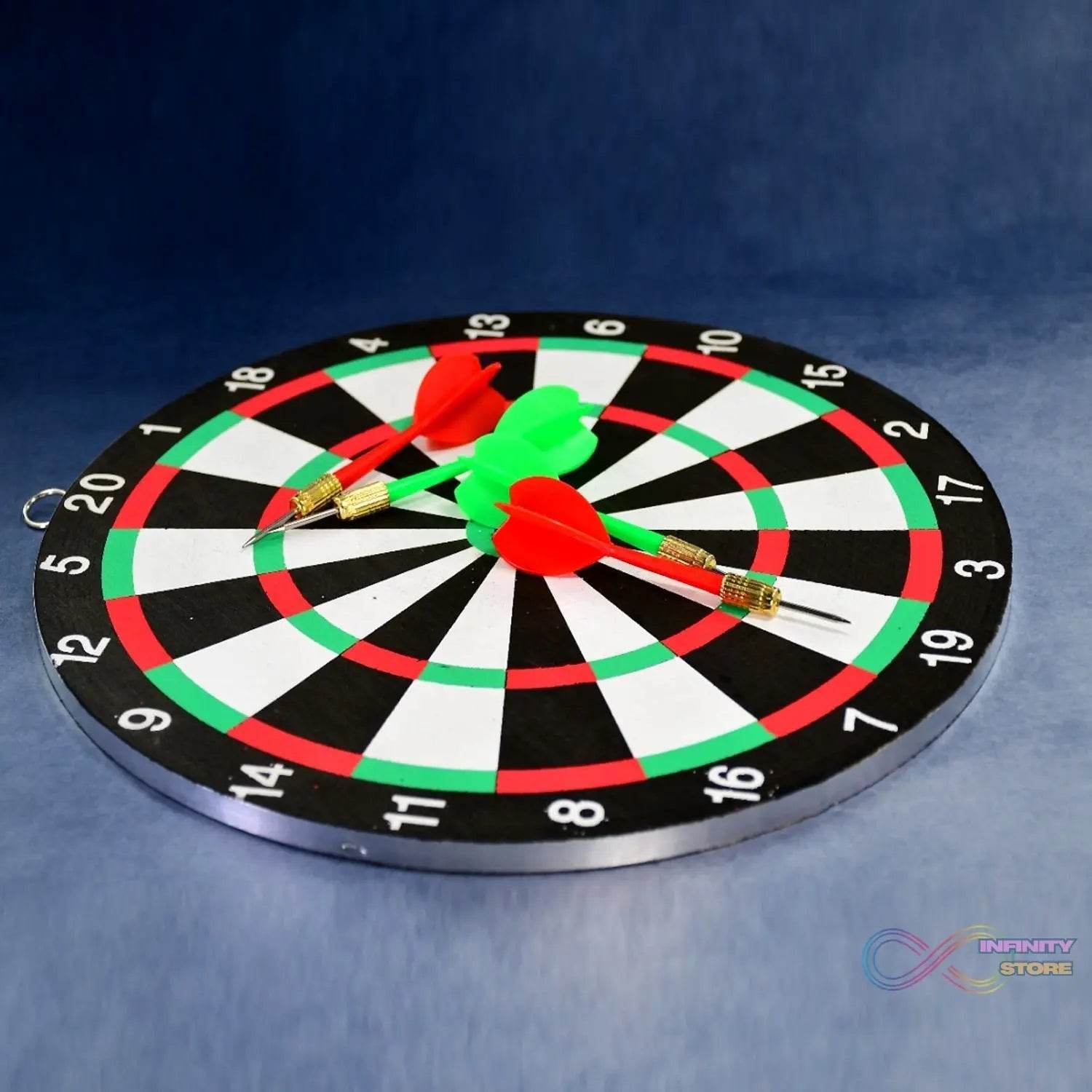 Big size double faced portable dart board with 4 darts set for kids children. indoor sports games board game dart board game. - infinityexculsivestore.com