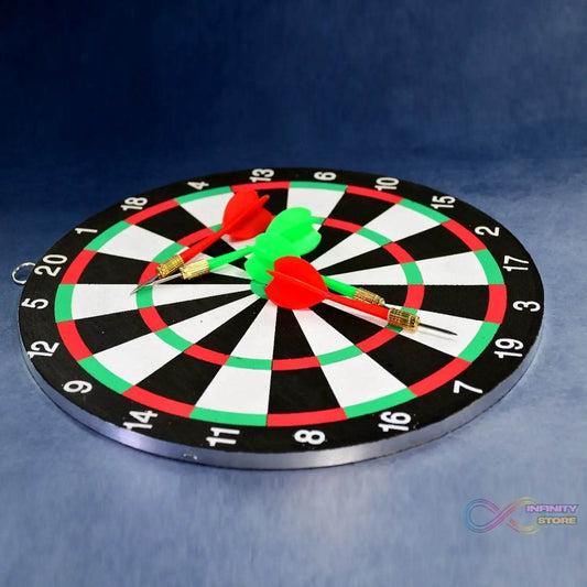 Big size double faced portable dart board with 4 darts set for kids children. indoor sports games board game dart board game. - infinityexculsivestore.com