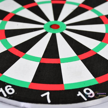 Big size double faced portable dart board with 4 darts set for kids children. indoor sports games board game dart board game. - infinityexculsivestore.com