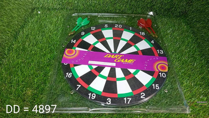 Big size double faced portable dart board with 4 darts set for kids children. indoor sports games board game dart board game. - infinityexculsivestore.com