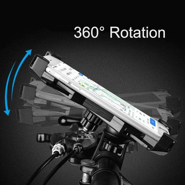 Bike Phone Mount Anti Shake and Stable Cradle Clamp with 360° Rotation - infinityexculsivestore.com