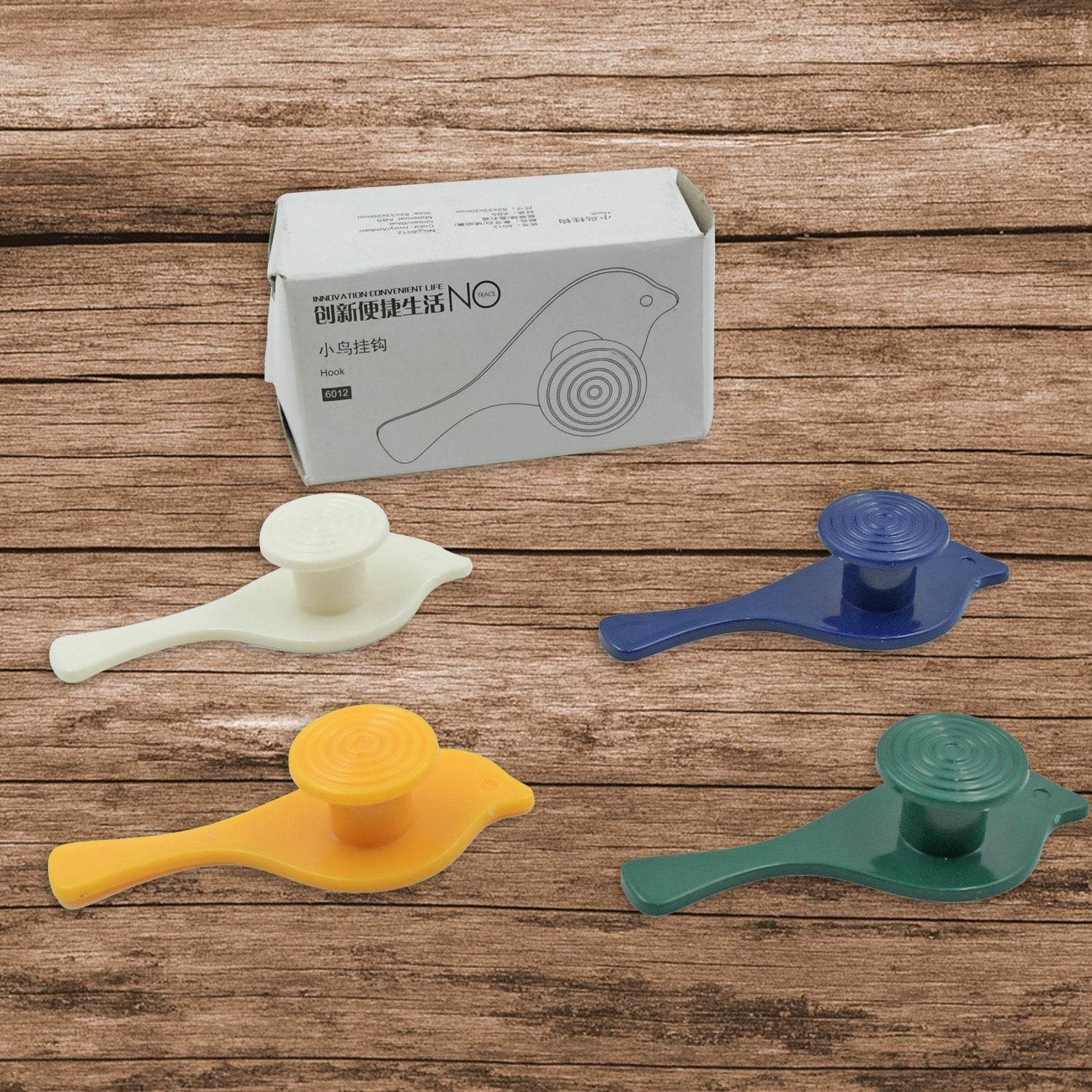 Bird Hook self Adhesive Hooks Wall Mounted Hook Shower Towel Hook Hat Hooks Rack Coat Hook Door Back Hook Adhesive Hooks for Wall Novelty Wall Hook (4 Pc Set) - infinityexculsivestore.com