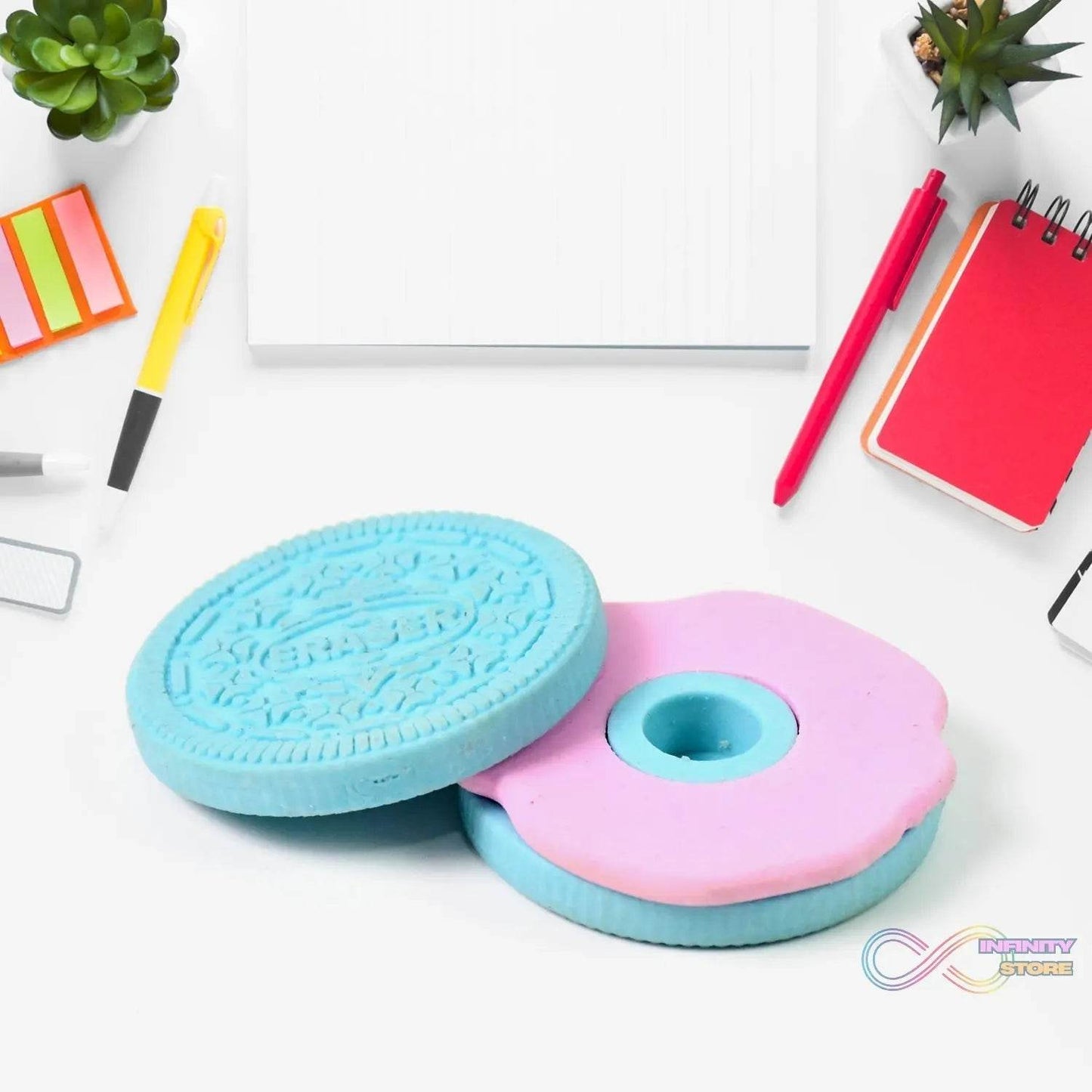 Biscuit Shape Eraser Unique Designs & Patterns (1 Pc) - infinityexculsivestore.com
