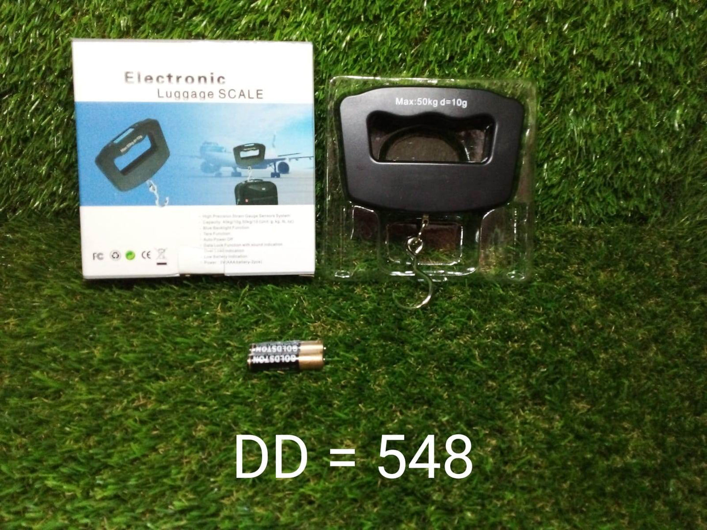 Black Digital Portable Luggage Scale with LCD Backlight (50 kg) - infinityexculsivestore.com