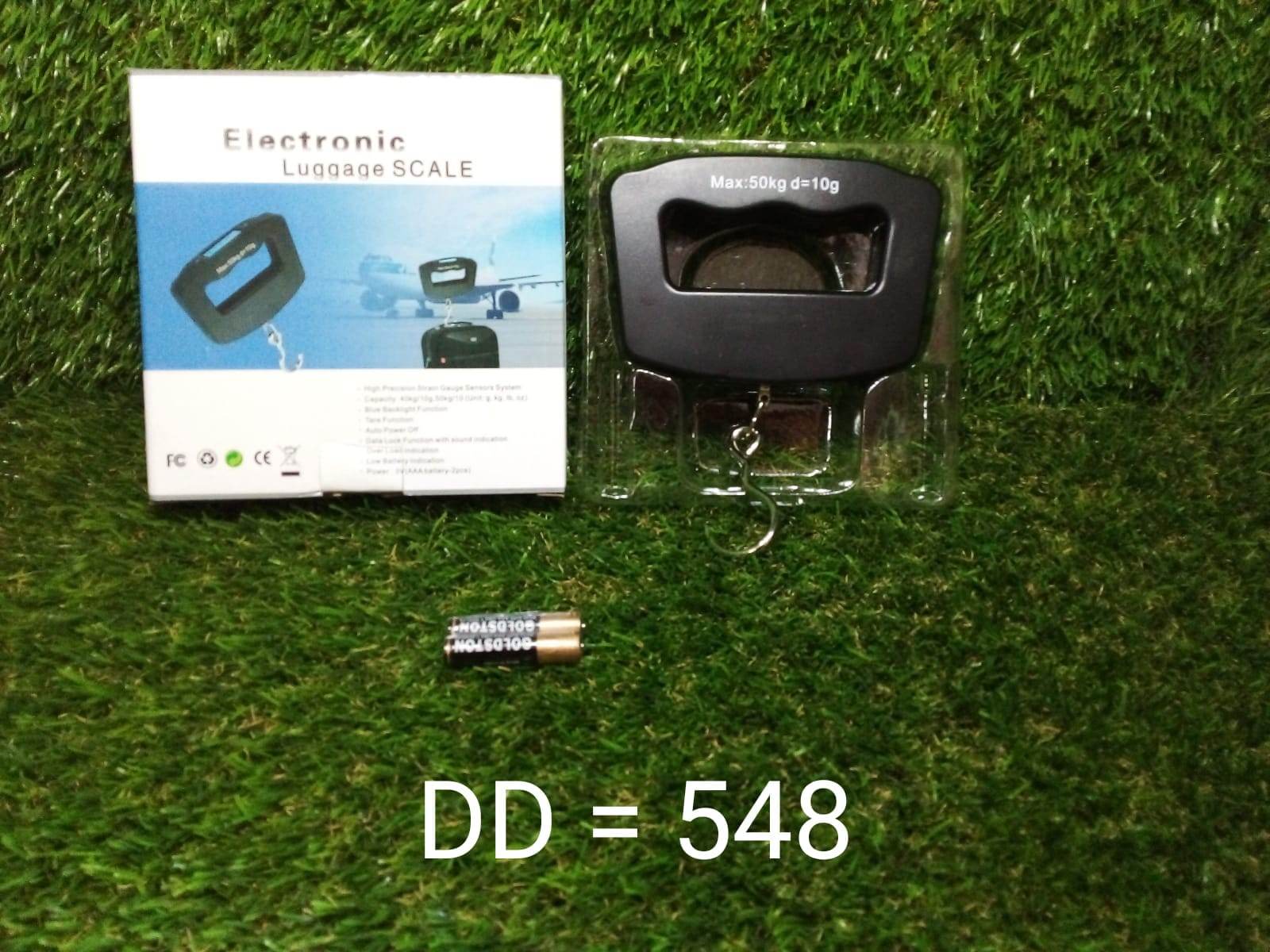 Black Digital Portable Luggage Scale with LCD Backlight (50 kg) - infinityexculsivestore.com