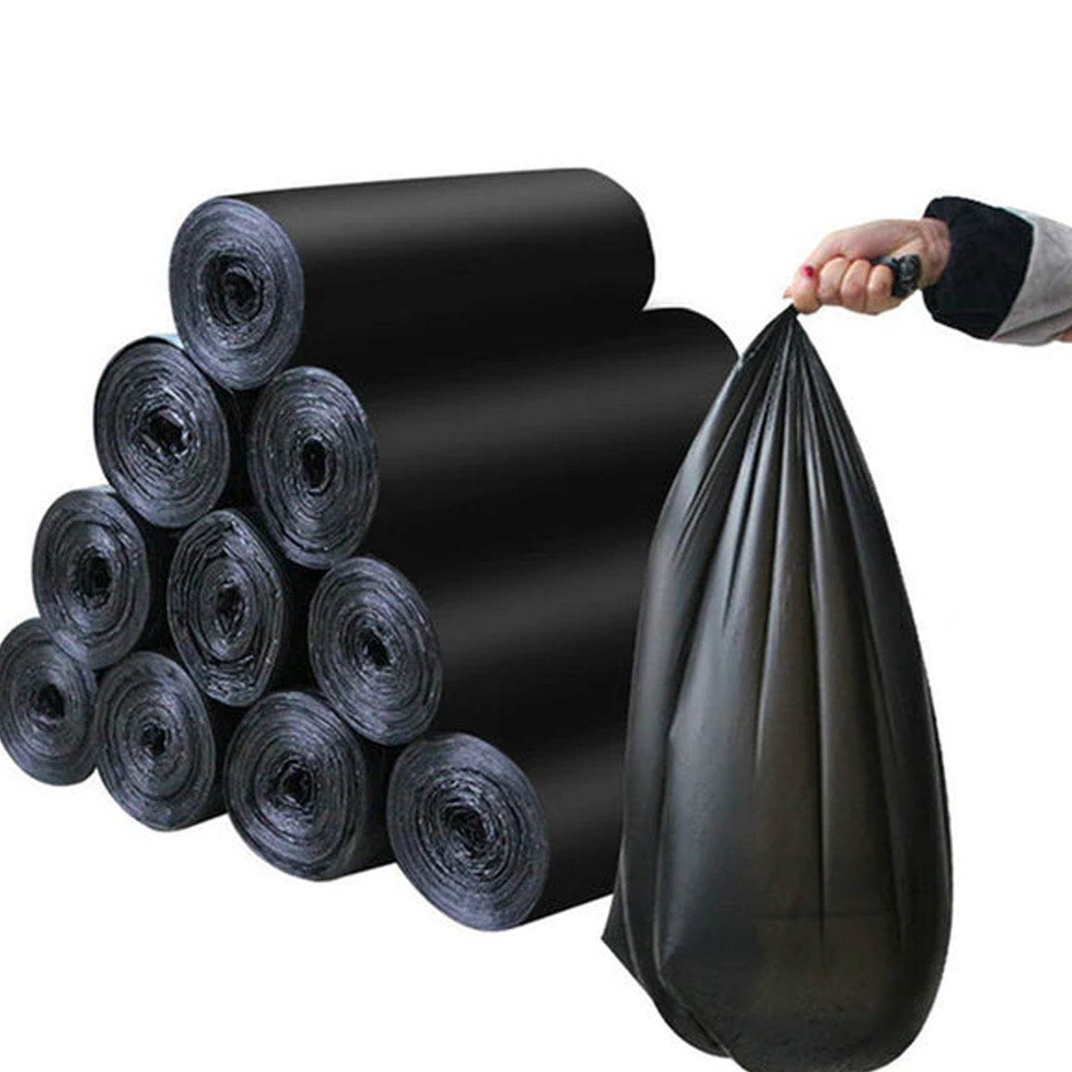 Black Garbage Bags / Dustbin Bags / Trash Bags 45x50cm (1Pc) - infinityexculsivestore.com