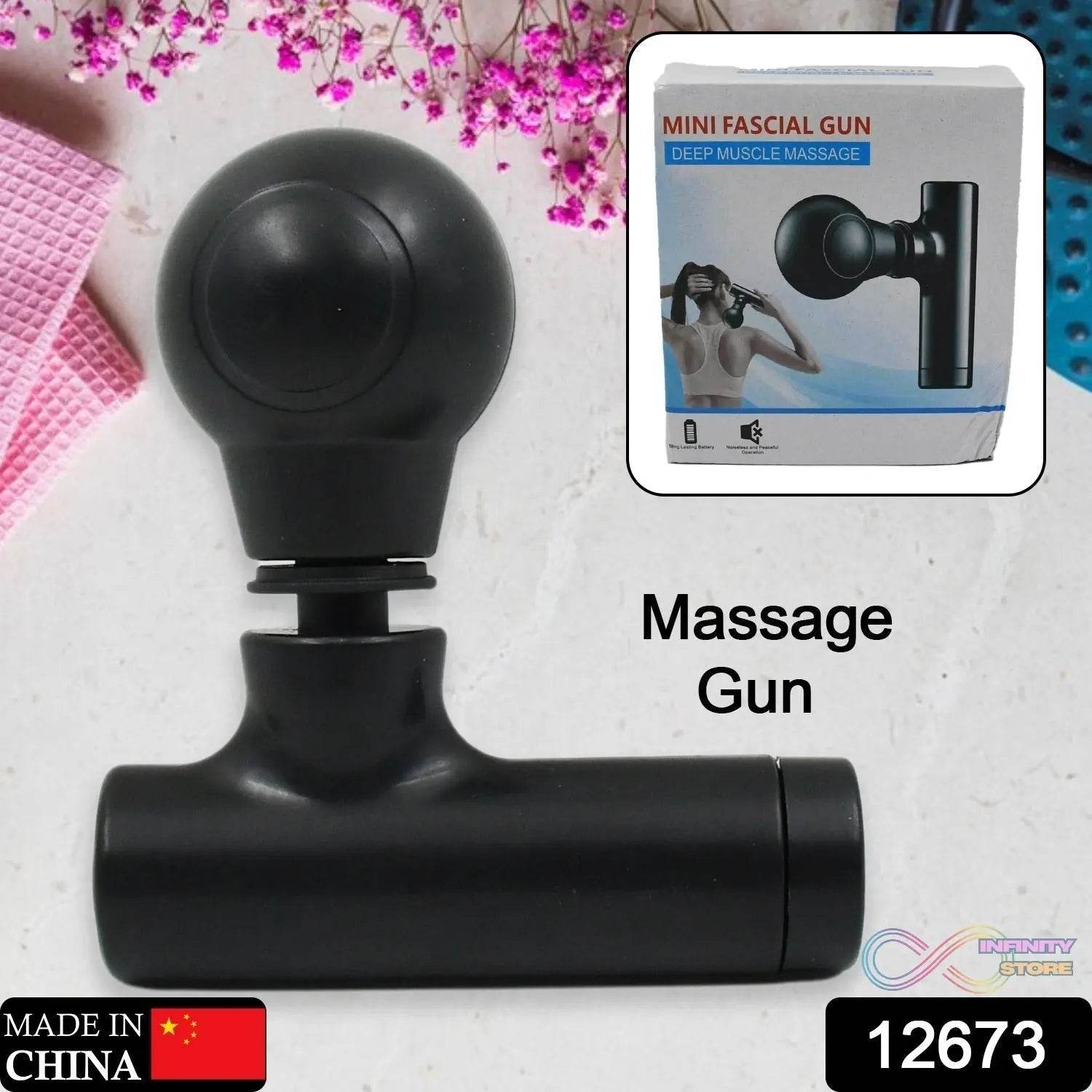 Black Mini Pocket Size Massager, Full Body Massager, Cordless One Button Operation for Body Pain & Relaxation - infinityexculsivestore.com