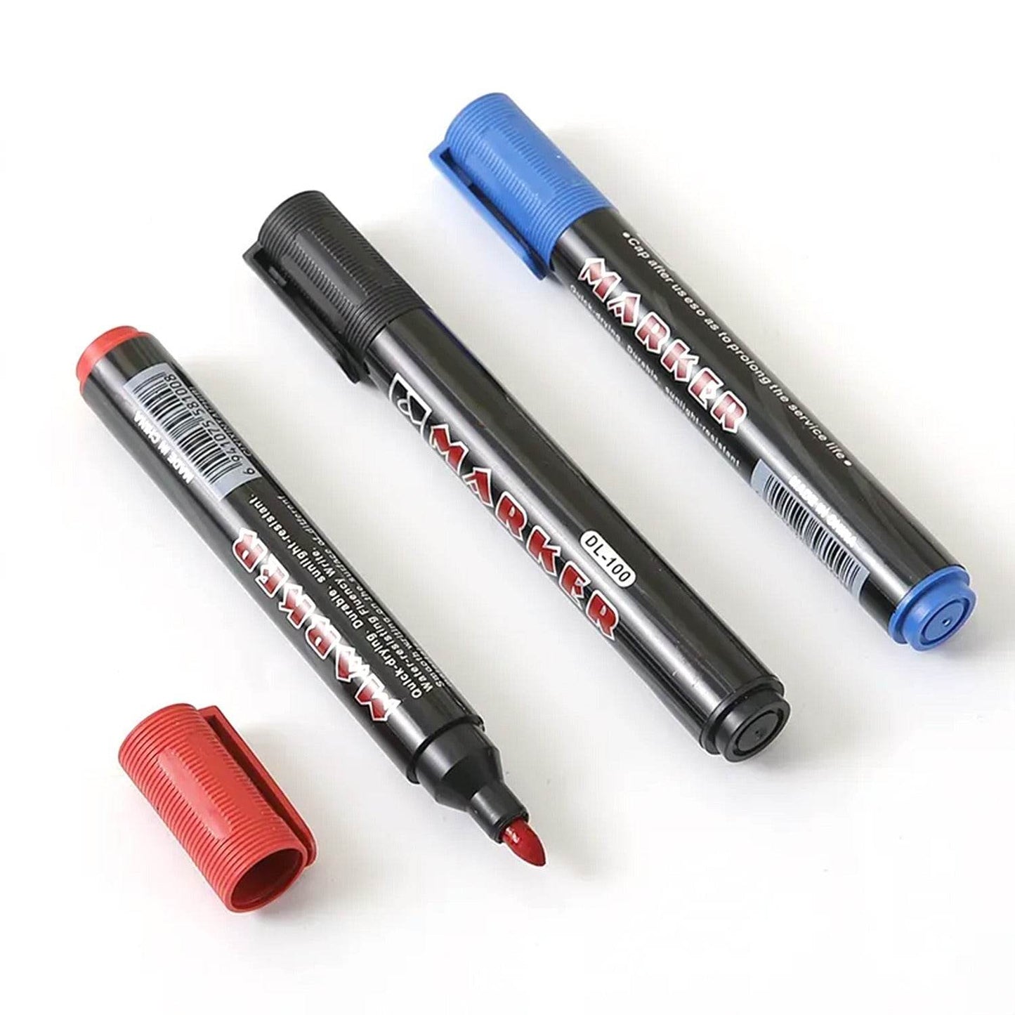 Black Permanent Marker Leak Proof Marker Craftworks, School Projects and Other | Suitable for Office and Home Use (Pack Of 12 Pc) - infinityexculsivestore.com