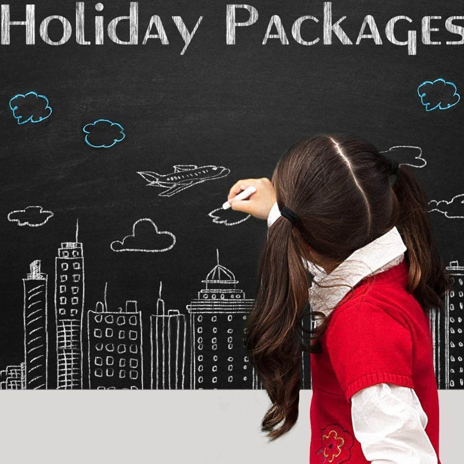 Blackboard Erasable Wall Sticker Chalkboard Sticker Removable Blackboard Wall Stickers Mural for Kids Room - infinityexculsivestore.com