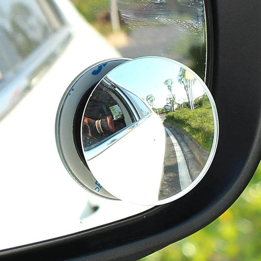 Blind Spot Round Wide Angle Adjustable Convex Rear View Mirror - Pack of 2 - infinityexculsivestore.com