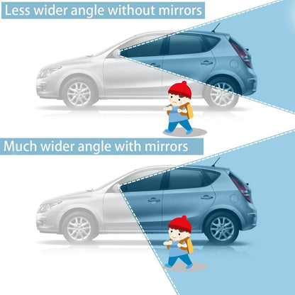 Blind Spot Round Wide Angle Adjustable Convex Rear View Mirror - Pack of 2 - infinityexculsivestore.com