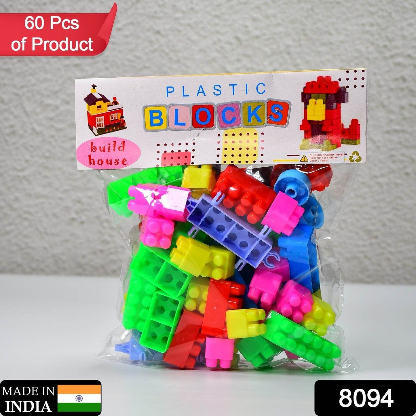 Blocks Set for Kids, Play Fun and Learning Blocks for Kids Games for Children Block Game Puzzles Set Boys, Children (Multicolor, 60 Bricks Blocks) - infinityexculsivestore.com