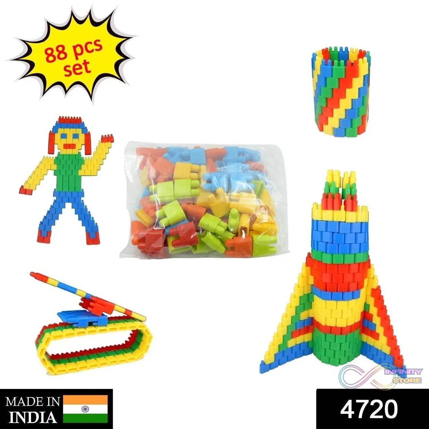 Blocks for Kids House Construction Building - infinityexculsivestore.com