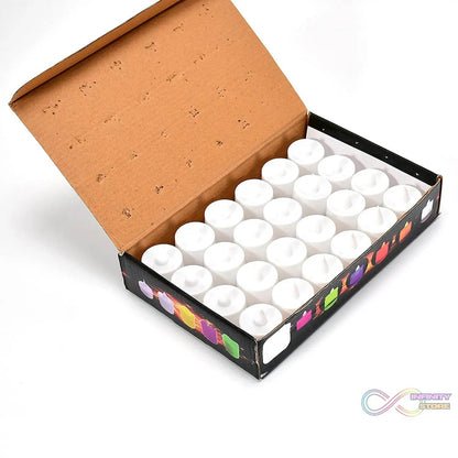 Blue Flameless LED Tealights, Smokeless Plastic Decorative Candles - Led Tea Light Candle For Home Decoration (Pack Of 24) - infinityexculsivestore.com