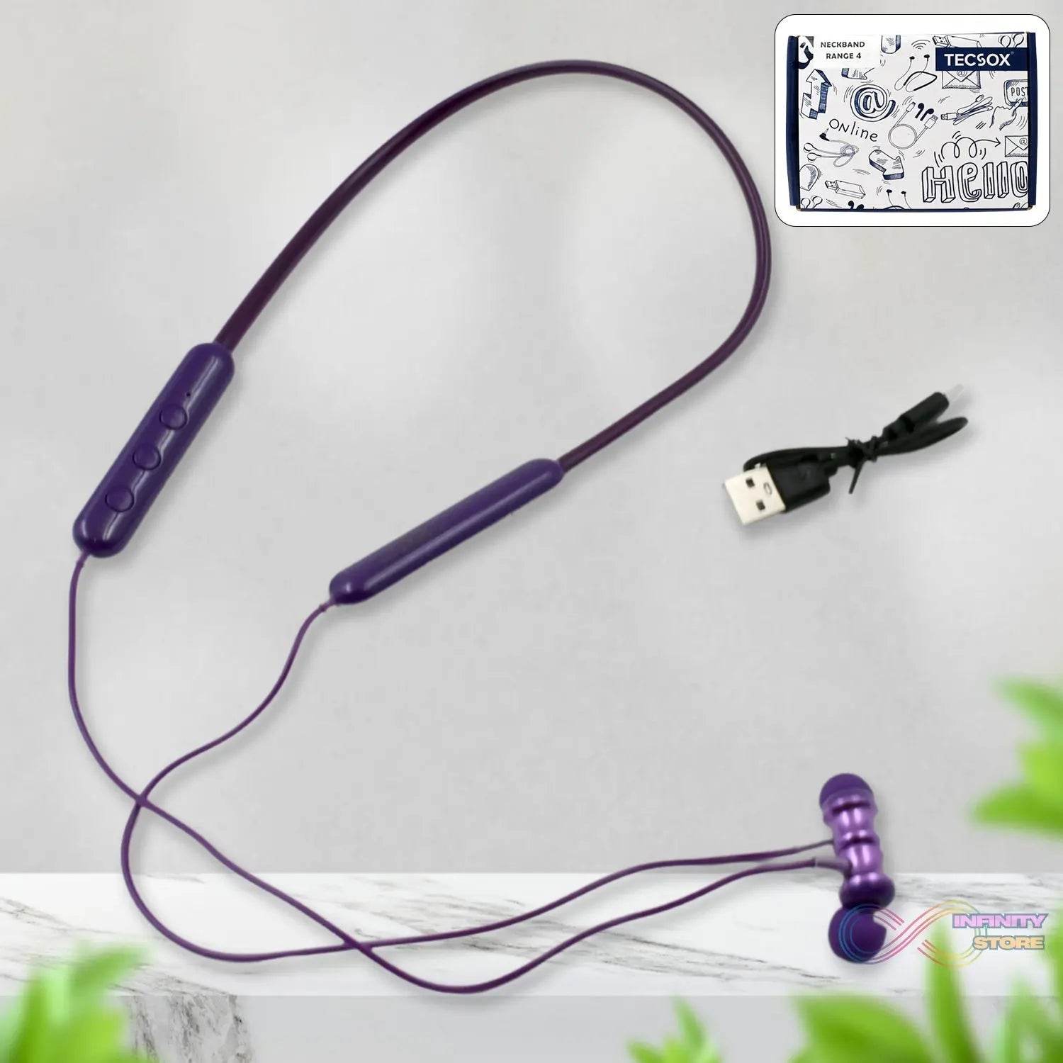 Bluetooth Headphone Neckband Sweat Resistant, Magnetic Earbuds (1 Pc) - infinityexculsivestore.com