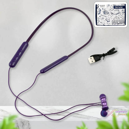 Bluetooth Headphone Neckband Sweat Resistant, Magnetic Earbuds (1 Pc) - infinityexculsivestore.com